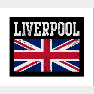 Liverpool United Kingdom Union Jack England Posters and Art